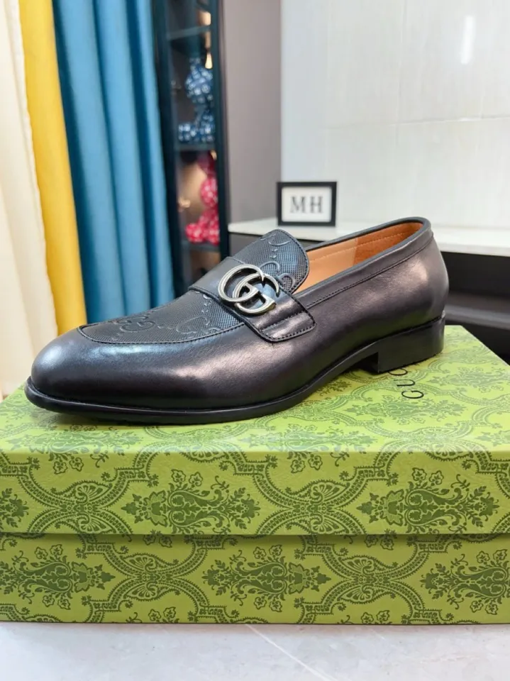 Men's shoes 💰500🌹🌹Niuli [GUCCI Gucci] A new style of formal men's leather shoes is coming~ The original quality upper is made of patent leather imported from Italy, the leather is soft and delicate, comfortable and soft first-layer cowhide lining, rubber wear-resistant outsole, the shoe shape is dignified and domineering, and the luxury charm cannot be concealed! The natural and free nouveau riche leads the trend. Code number: 38-44